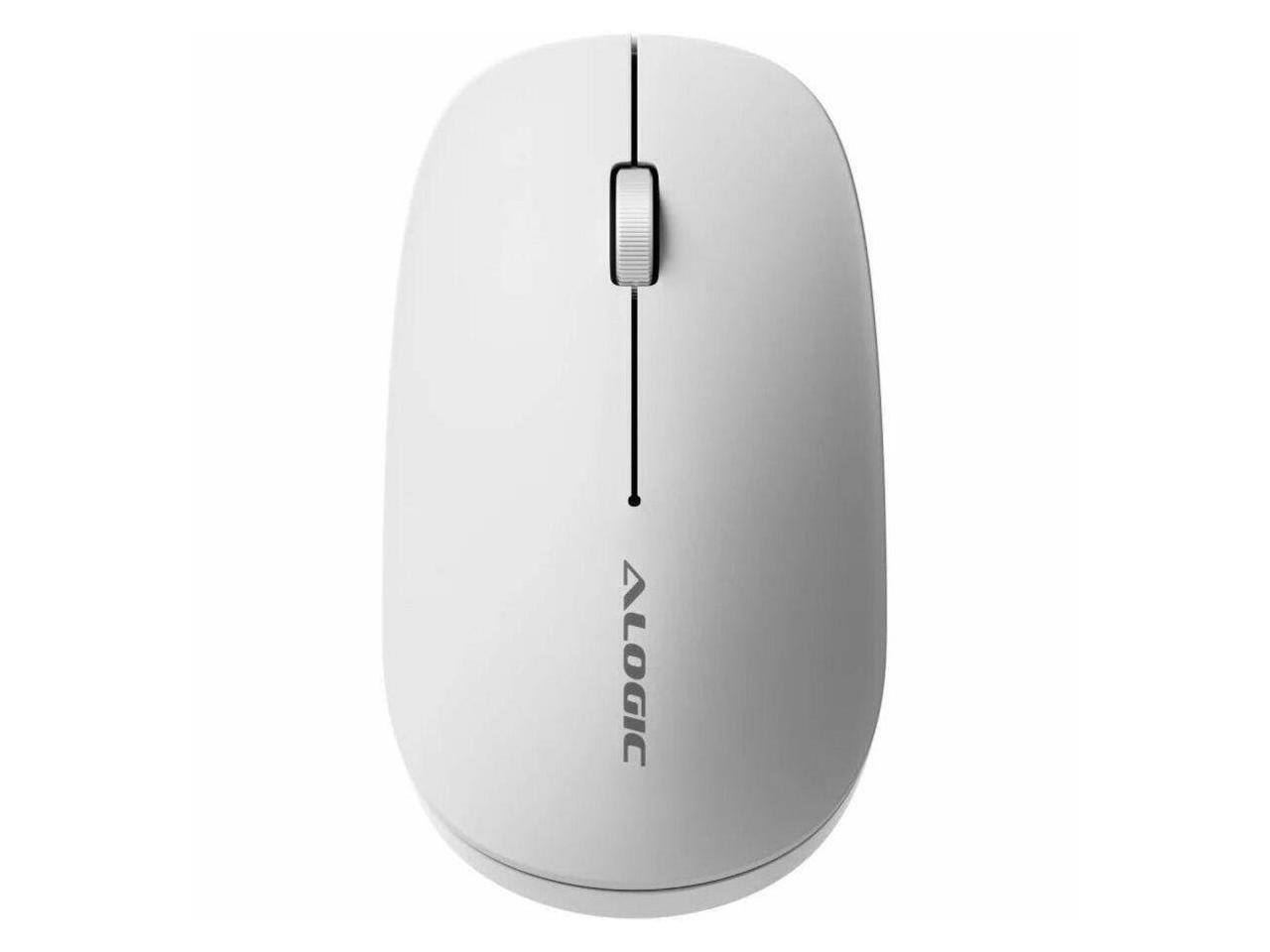 Alt View 4. Alogic - Alogic Echelon USB-C Rechargeable Wireless Mouse & Compact Keyboard for Mac - Bluetooth/RF 5.0 - White - White.
