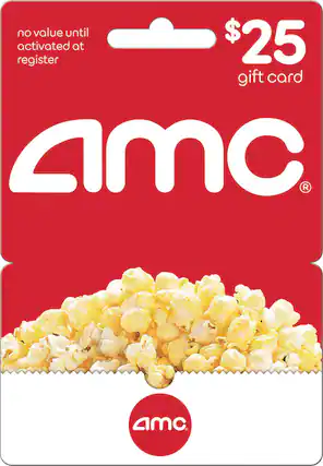 Front. AMC Theatres - $25 Gift Card - Multi.