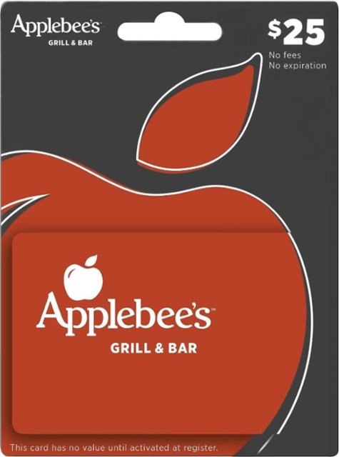 Applebee S 25 Gift Card Front Zoom