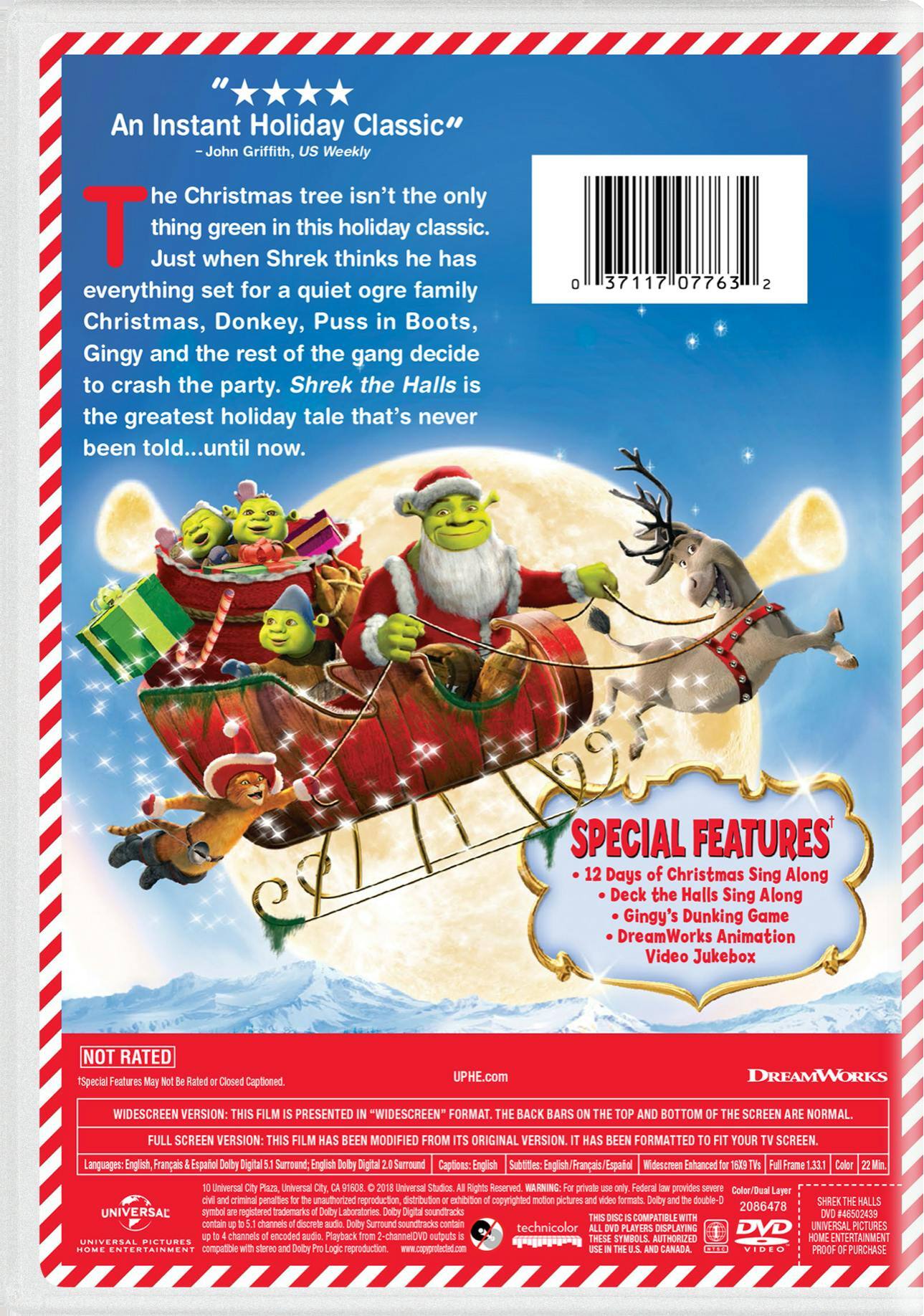 Angle. Shrek the Halls (DVD Holiday Edition) [DVD].