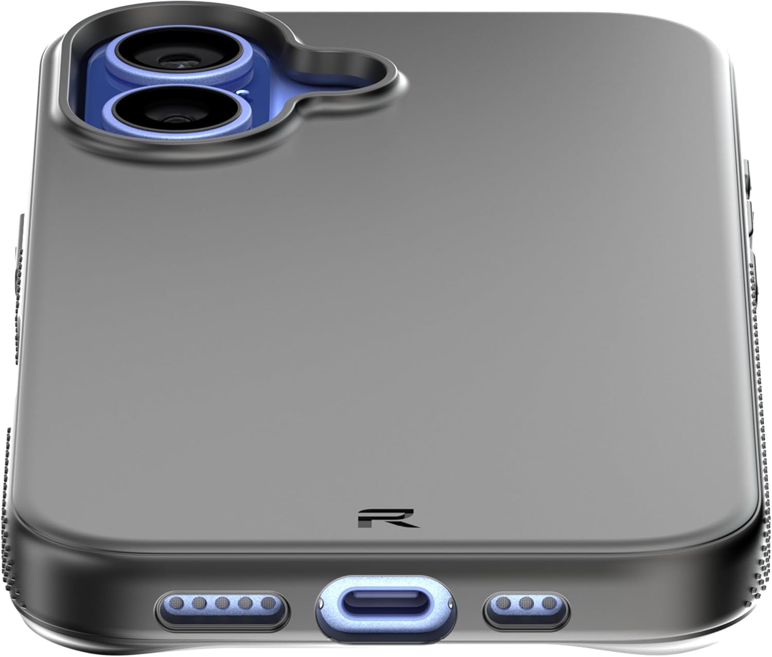 Back. Rebel - Rebel - Air ² Series Case For Apple iPhone 16 - Black - Black.