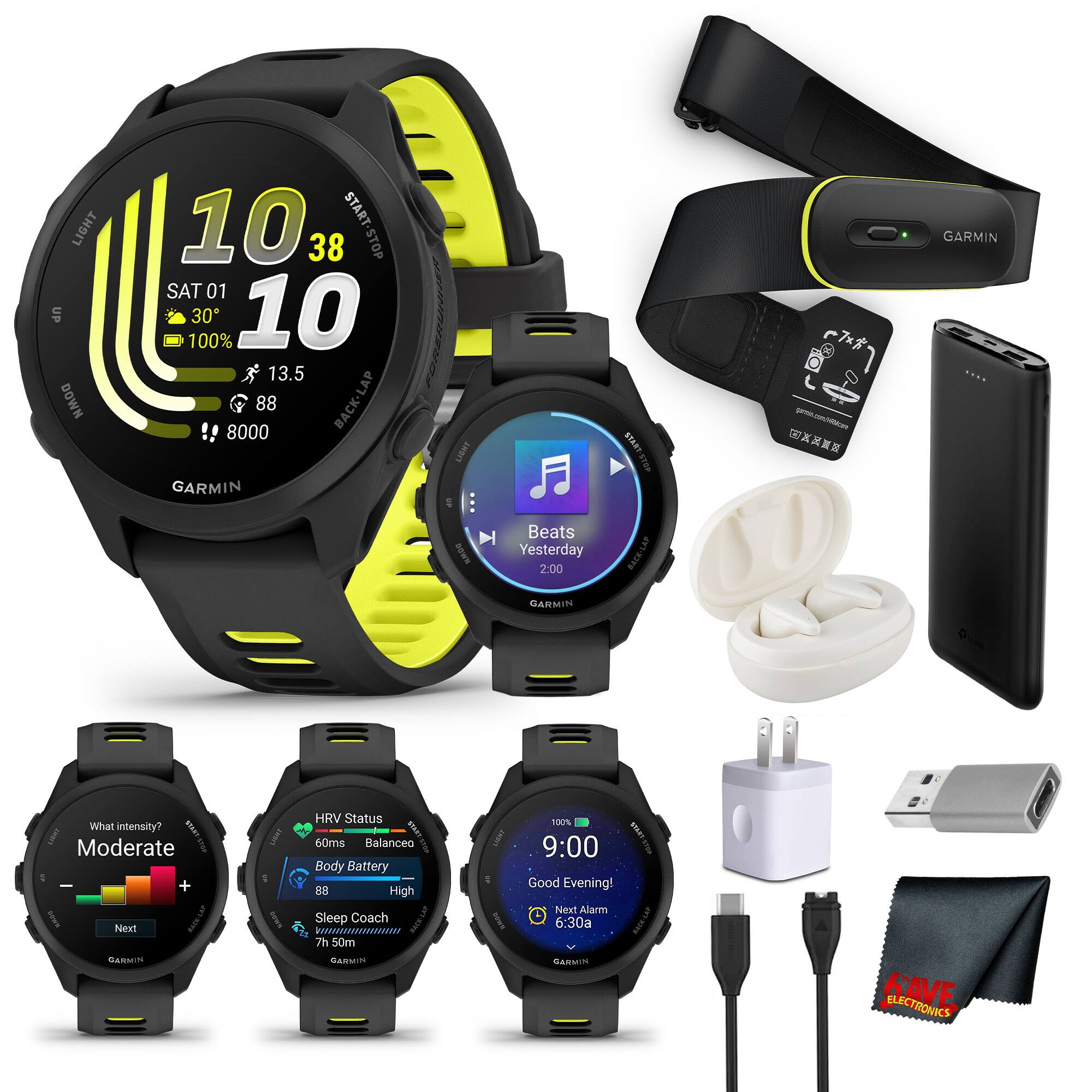 LIGHT UP DOWN 10 38 START-STOP STOP SAT 01 100% 30 10 13.5 LAP 88 BACK-LAP 8000 GARMIN FORERUNNER LBHT CRvIN -i N @XXX GARMIN  Beats Yesterday 2:00 BaCO-LAP GARMIN What intensity? I Moderate + Next SARNIN LISNT I HRV Status I 60ms Balanceo I Body Battery B High Sleep Coach CT-U19 ....ww 7h 50m GARMIN sma 100% I 9:00 Good Evening! Next Alarm 6:30a I GARMYN KAVE ELECTRONICS