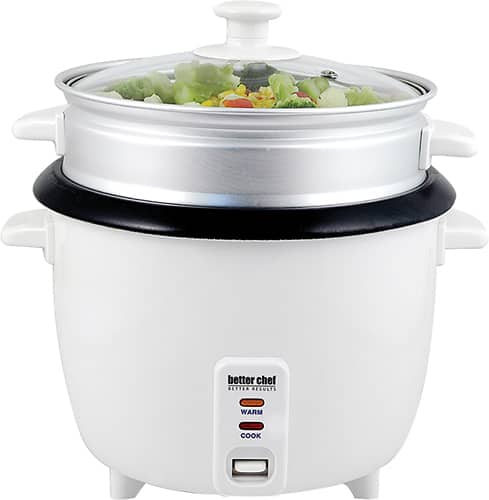 Front. Better Chef - 10-Cup Rice Cooker - White.