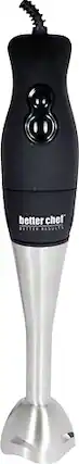 Front. Better Chef - DualPro 2-Speed Immersion Blender/Hand Mixer - Black/Silver.