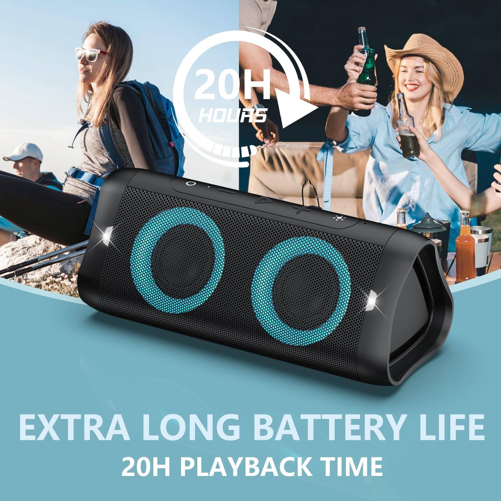 20H HOURS  
EXTRA LONG BATTERY LIFE  
20H PLAYBACK TIME