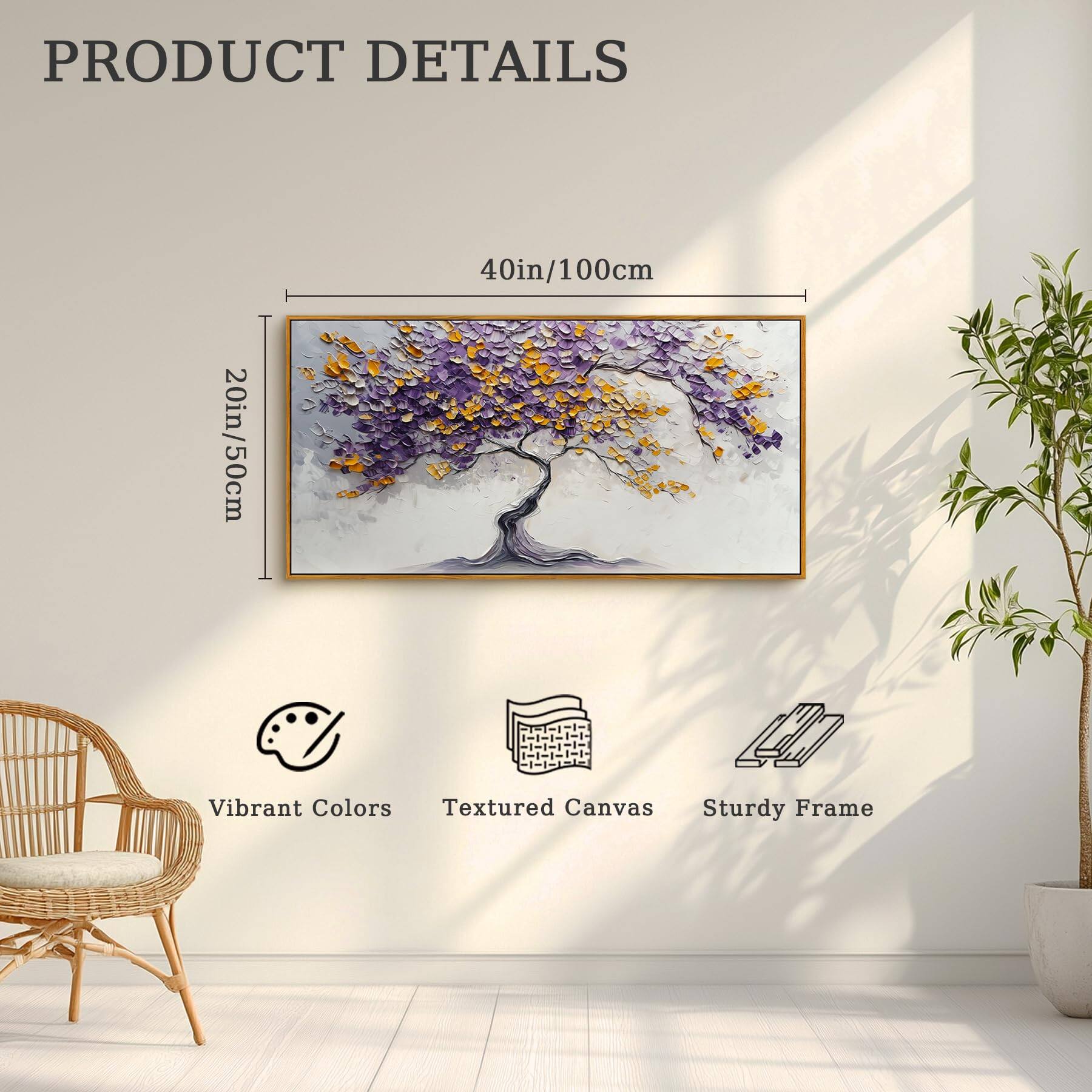 PRODUCT DETAILS

20in/50cm x 40in/100cm

- Vibrant Colors
- Textured Canvas
- Sturdy Frame