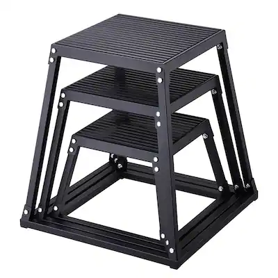 Plyometric Jump Box, Plyo Box 12 pouces, Plateforme pliométrique en acier et Box d'agilité de saut, Step Up Box d'exercice de fitness antidérapant pour entraînement à domicile, musculation, Rouge Plyometric Jump Box, Plyo Box 12 pouces, Plateforme pliométrique en acier et Box d'agilité de saut, Step Up Box d'exercice de fitness antidérapant pour entraînement à domicile, musculation, Rouge