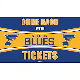 Evergreen Enterprises - St. Louis Blues 28" x 16" Come Back With Tickets Door Mat - Multicolor
