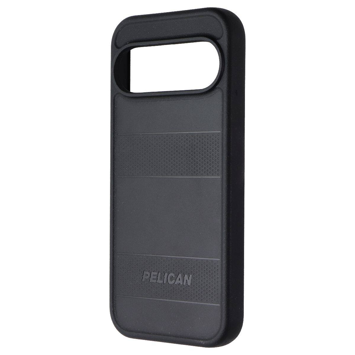 Front. Pelican - Pelican Protector Series Case for Google Pixel 9 and Pixel 9 Pro - Black - Black.