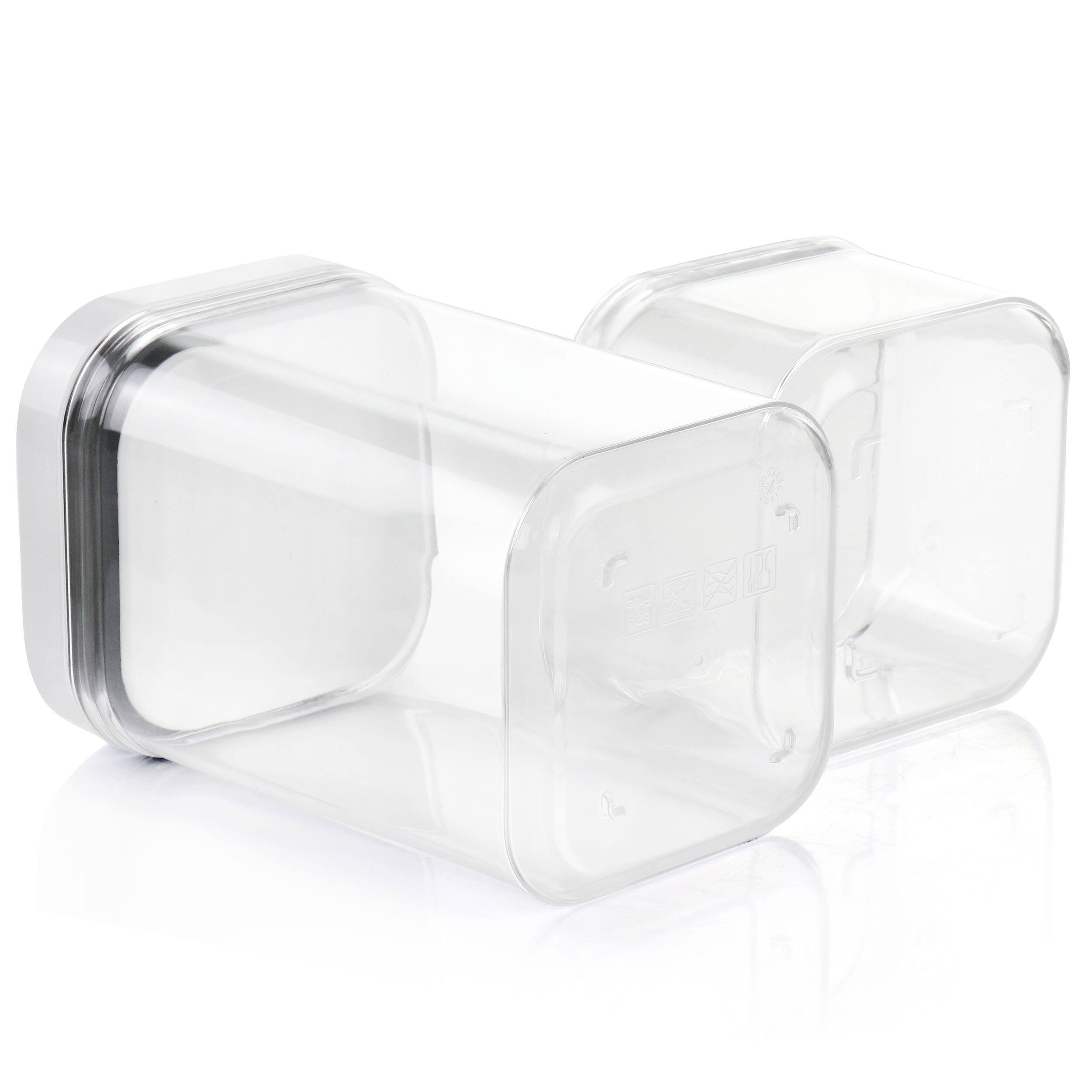 Back. Martha Stewart - Martha Stewart Siobhan 3 Piece Acrylic Storage Container Set - Clear.