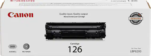 Front. Canon - 126 Toner Cartridge - Black.