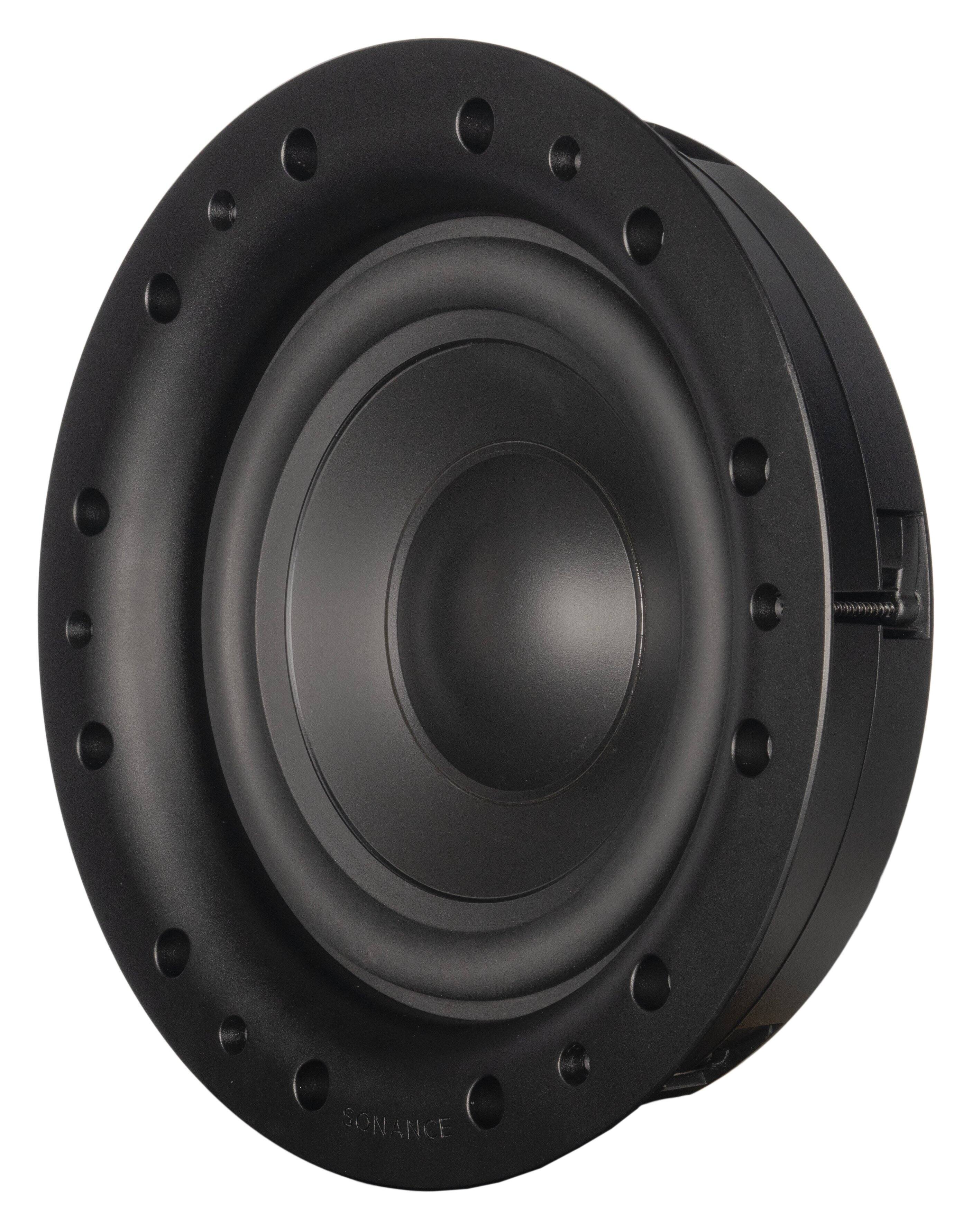 Left. Sonance - VXXT10RW - Visual Experience Extreme 10" Indoor/Outdoor In Wall Subwoofer (Each) - Paintable White.