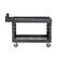 Alt View 1. RubberMaid - 2-Shelf Plastic/Poly Mobile Utility Cart with Swivel Wheels - Black.