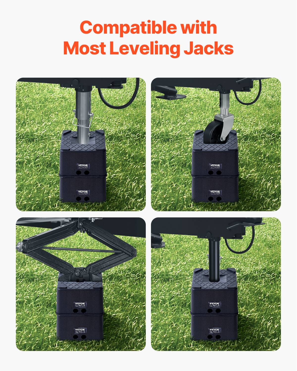 Compatible with Most Leveling Jacks

VEYOR C
VEYOR
VEYCE O
VEYOR VEVOR 4PA
VEVOE 34
VOVE - N-2
aana RCS