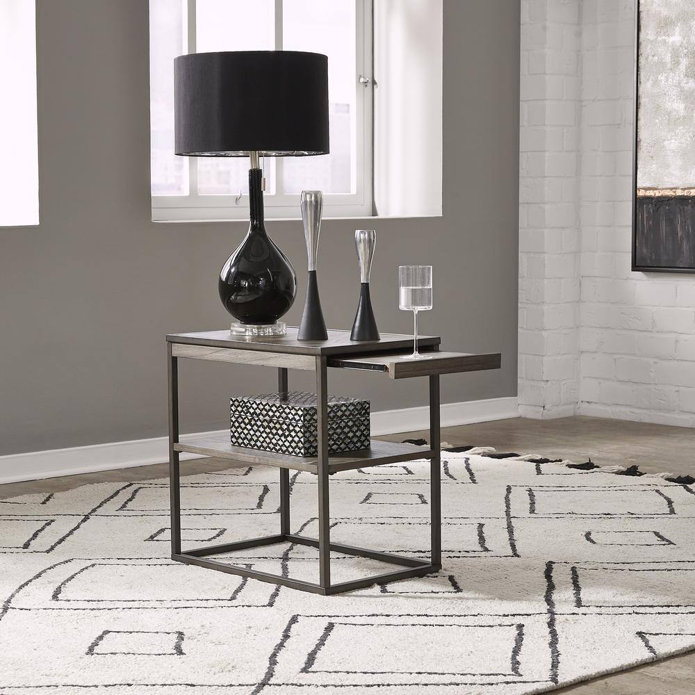 Alt View 5. Liberty Furniture Industries - Jamestown Chair Side Table in Tobacco - Brown.