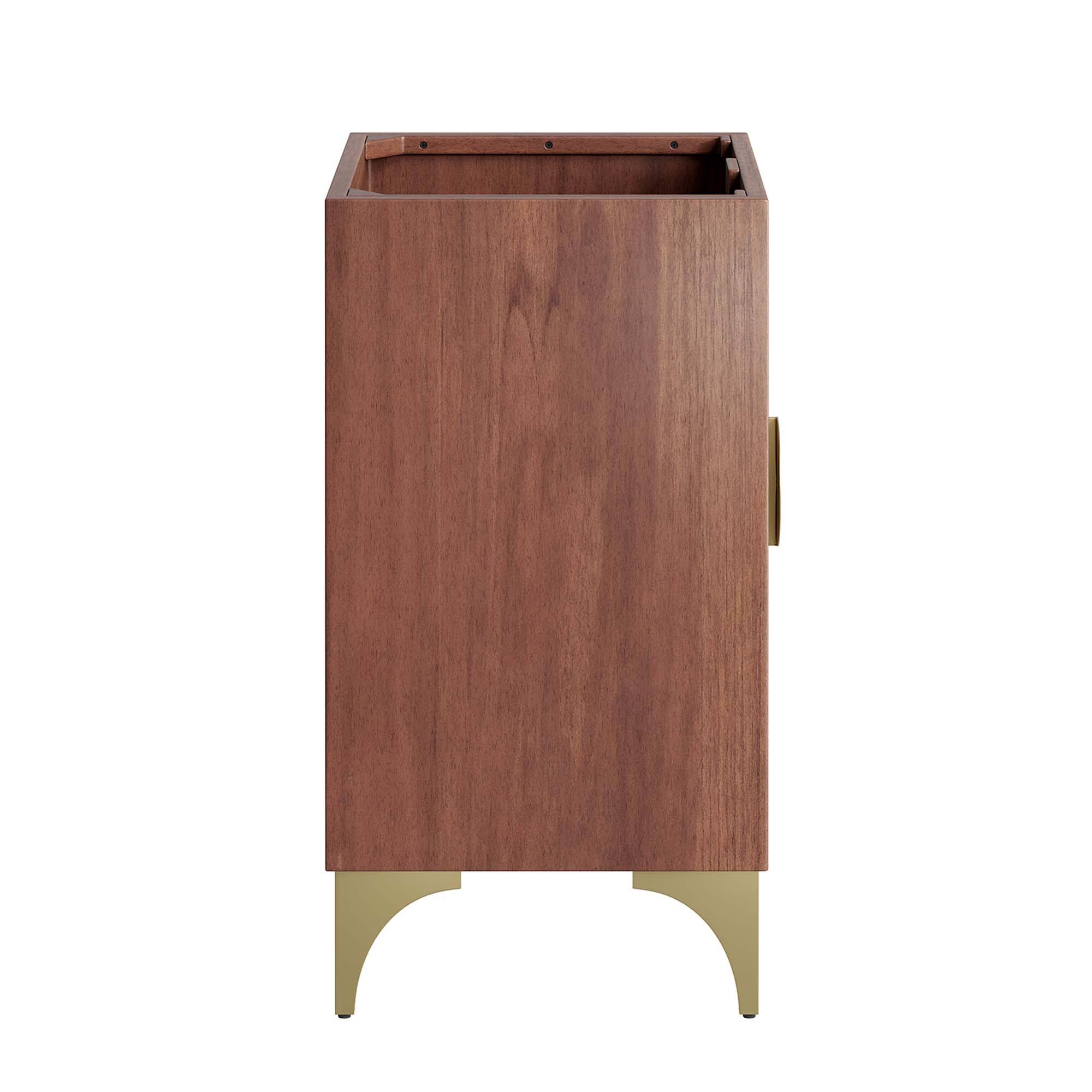 Alt View 1. Modway - Daylight Bathroom Cabinet Basin Not Included by Modway - Walnut.