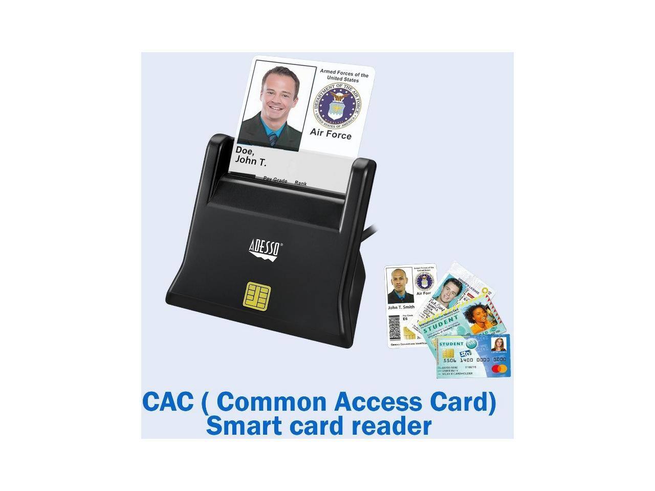 Doe, John T.  
Armed Forces of the United States  
Department of the Air Force  
1Lt. John T. Smith  
ES STUDENT  
CAC (Common Access Card) Smart card reader