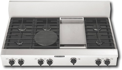 Best Buy Kitchenaid Architect 48 Built In Gas Cooktop Stainless