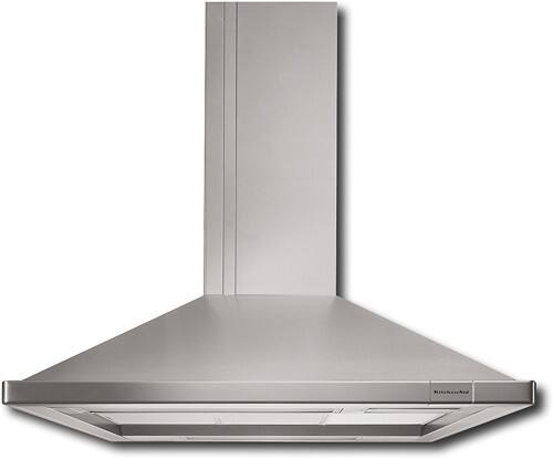 Front Standard. KitchenAid - Architect 48" Convertible Range Hood - Stainless-Steel.