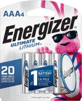 Energizer - Ultimate Lithium AAA Batteries (4-Pack) - Front_Zoom