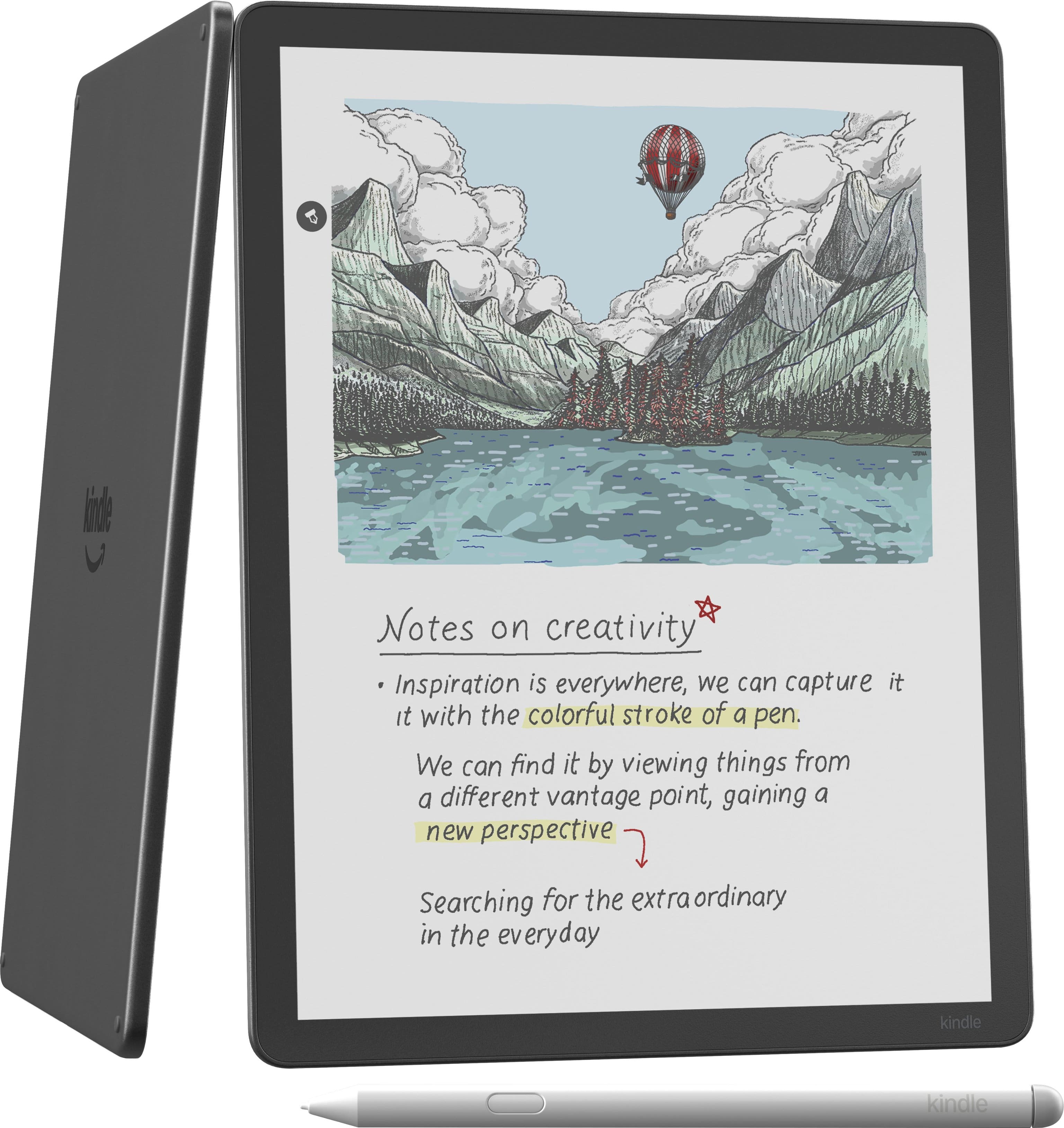 Amazon Kindle Scribe Colorsoft 64GB (newest model) ‚Äî 11‚Äù paper-like color display with front light ‚Äî Thin, light, powerful ‚Äî Write in notebooks, documents, and books. Includes Premium Pen - Graphite	111	Amazon Devices & Accessories	ht