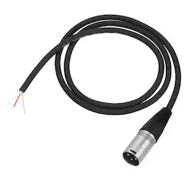Unique Bargains - Audio Extension Cord XLR Male to Bare Wire Open End Microphone Cable, 3-Pin XLR, for DJ PA Amplifier Subwoofer - Silver