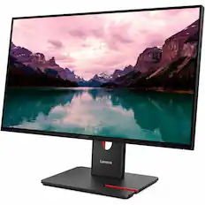 Front. Lenovo - Lenovo ThinkVision T24-40 24" Class Full HD LED Monitor - 16:9 - Raven Black - 23.8" Viewable - In-plane Switching (IPS) - Raven Black.