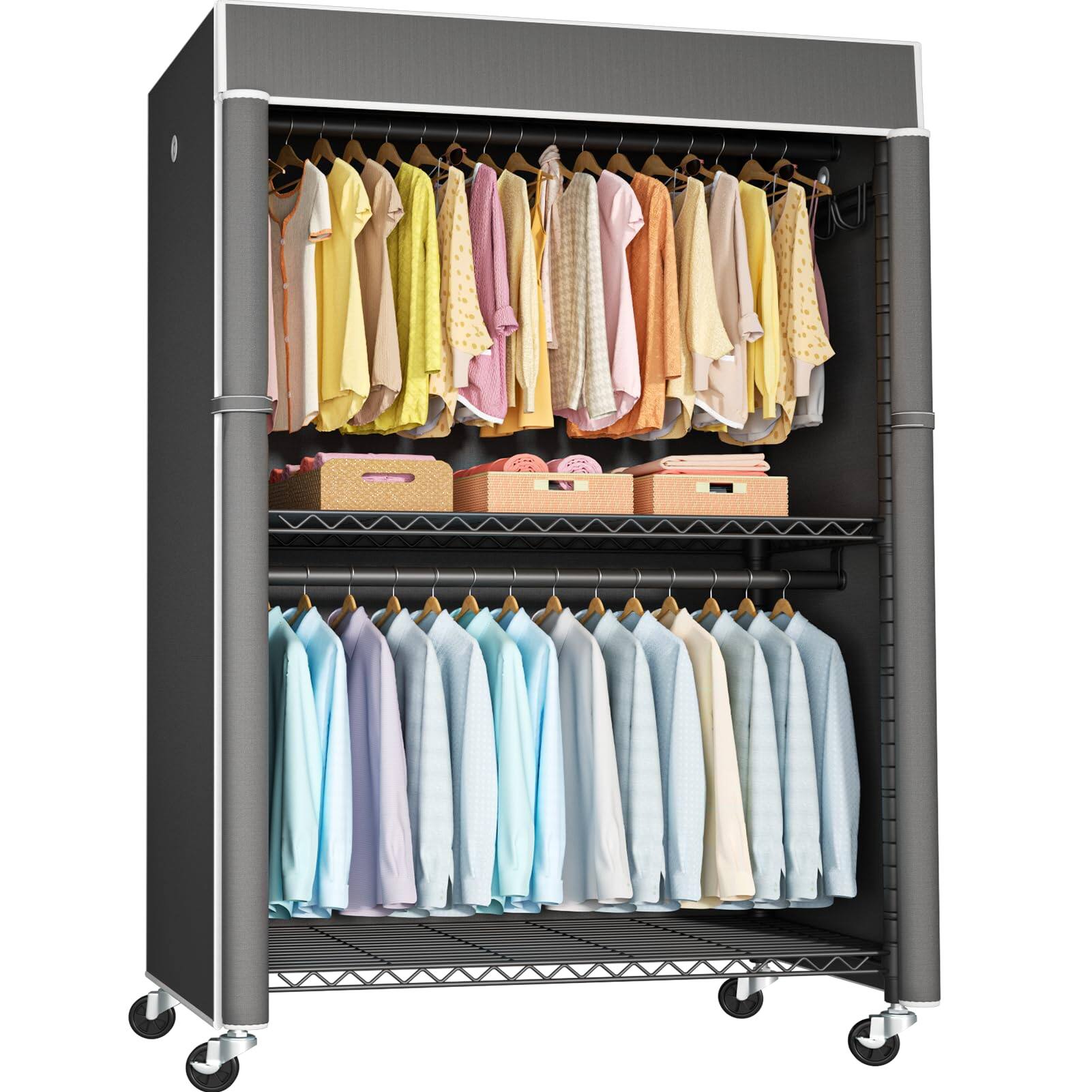 Black Rack with Dark Gray Cover