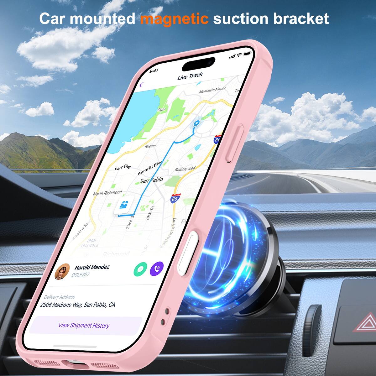 Car mounted magnetic suction bracket

Live Track

Manor Mountain to Gand Rhcem 8t Bld Bive Part Rummili San Pablo Rollingwood North Richmond 2 23rd Castro IRON TRIANGLE Richmond 80 15 29th Ea Fwg & Eastshore 1 8

Harold Mendez DGLF267

Delivery Address
2306 Madrone Way, San Pablo, CA

View Shipment History