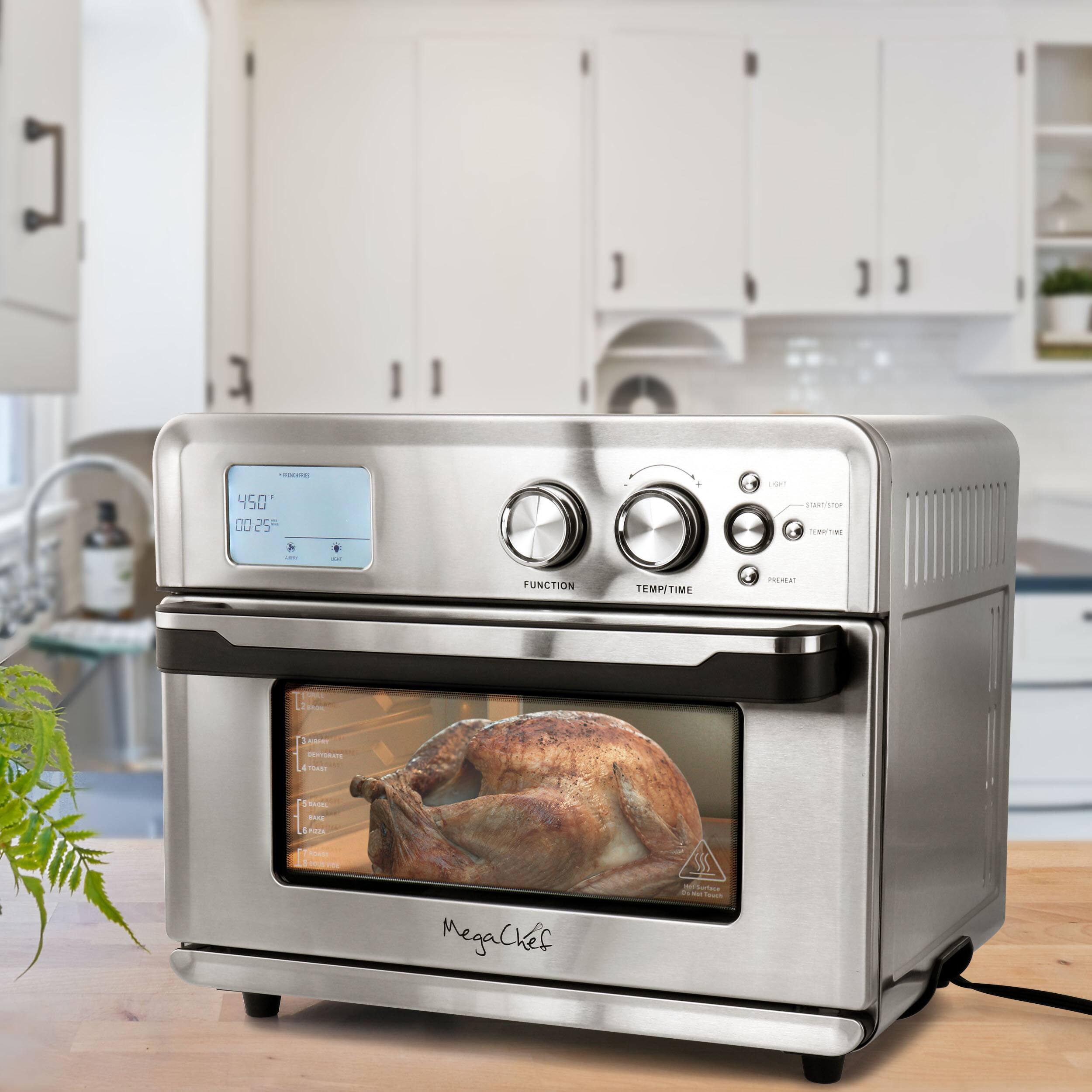 450 0025 | + - 1 ET FUNCTION TEMP/TIME PRESET | MegaChef Potese d.