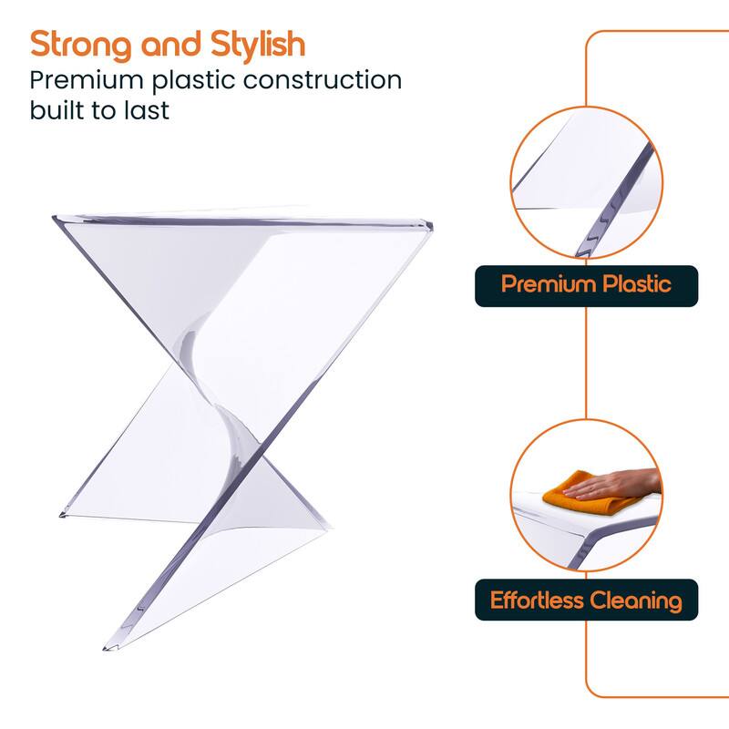 Strong and Stylish  
Premium plastic construction built to last  

Premium Plastic  
Effortless Cleaning