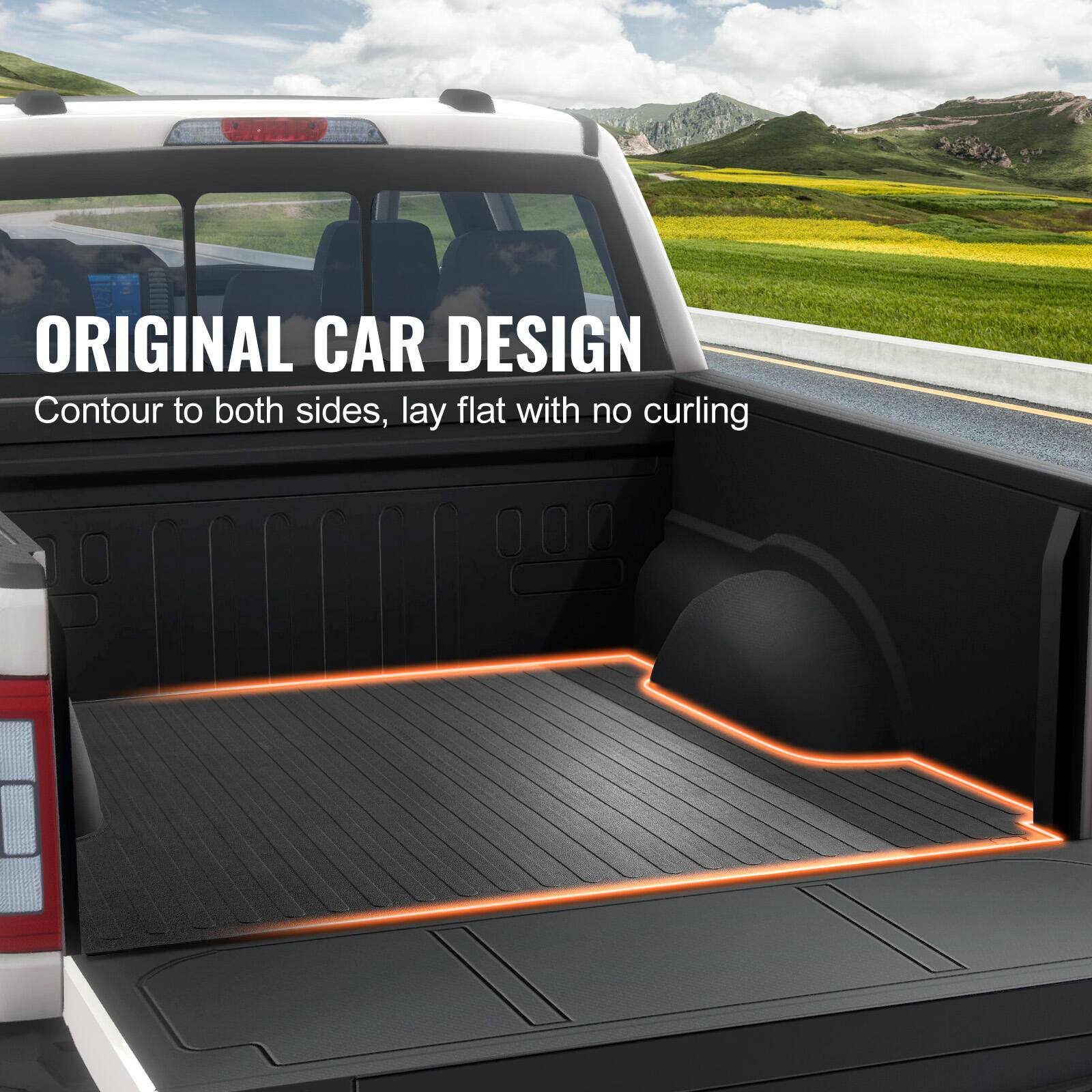ORIGINAL CAR DESIGN  
Contour to both sides, lay flat with no curling