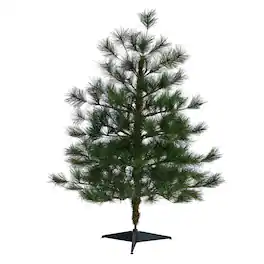 BreeBe - 3’ Yukon Mixed Pine Artificial Christmas Tree with 213 Tips - Green