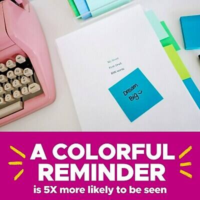 A COLORFUL REMINDER is 5X more likely to be seen

My Dream
First Draft
Done

Dream Big