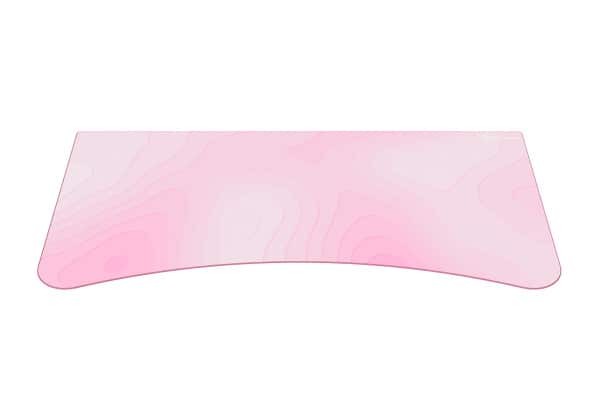 Front. Arozzi - Arozzi Full-Surface, Interchangeable, Water-Resistant, and Washable Desk Pad with Stitched Edges - D053 Pink Topographic - Pink.