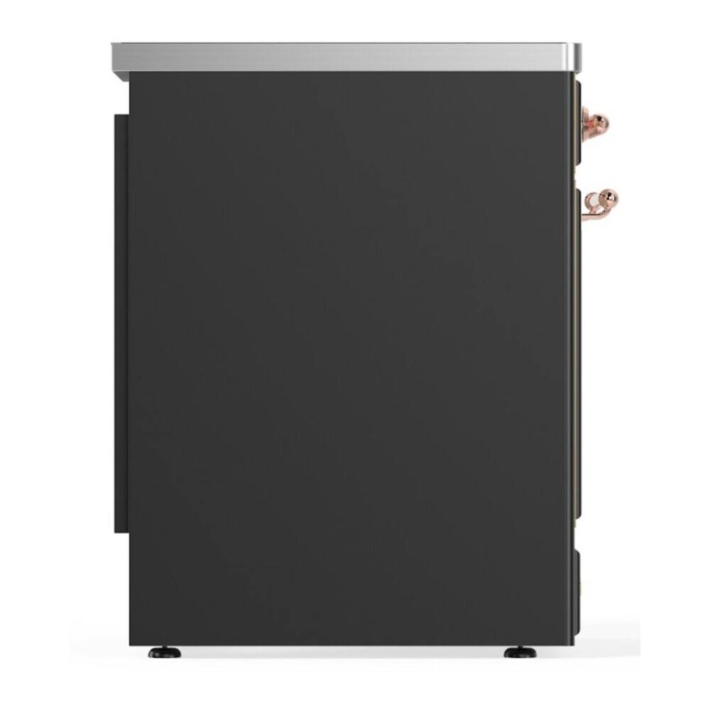 Alt View 6. ILVE - ILVE Majestic II Series  30 in. Induction Range with 4 Induction Elements (Copper Trim) - Graphite Matte.
