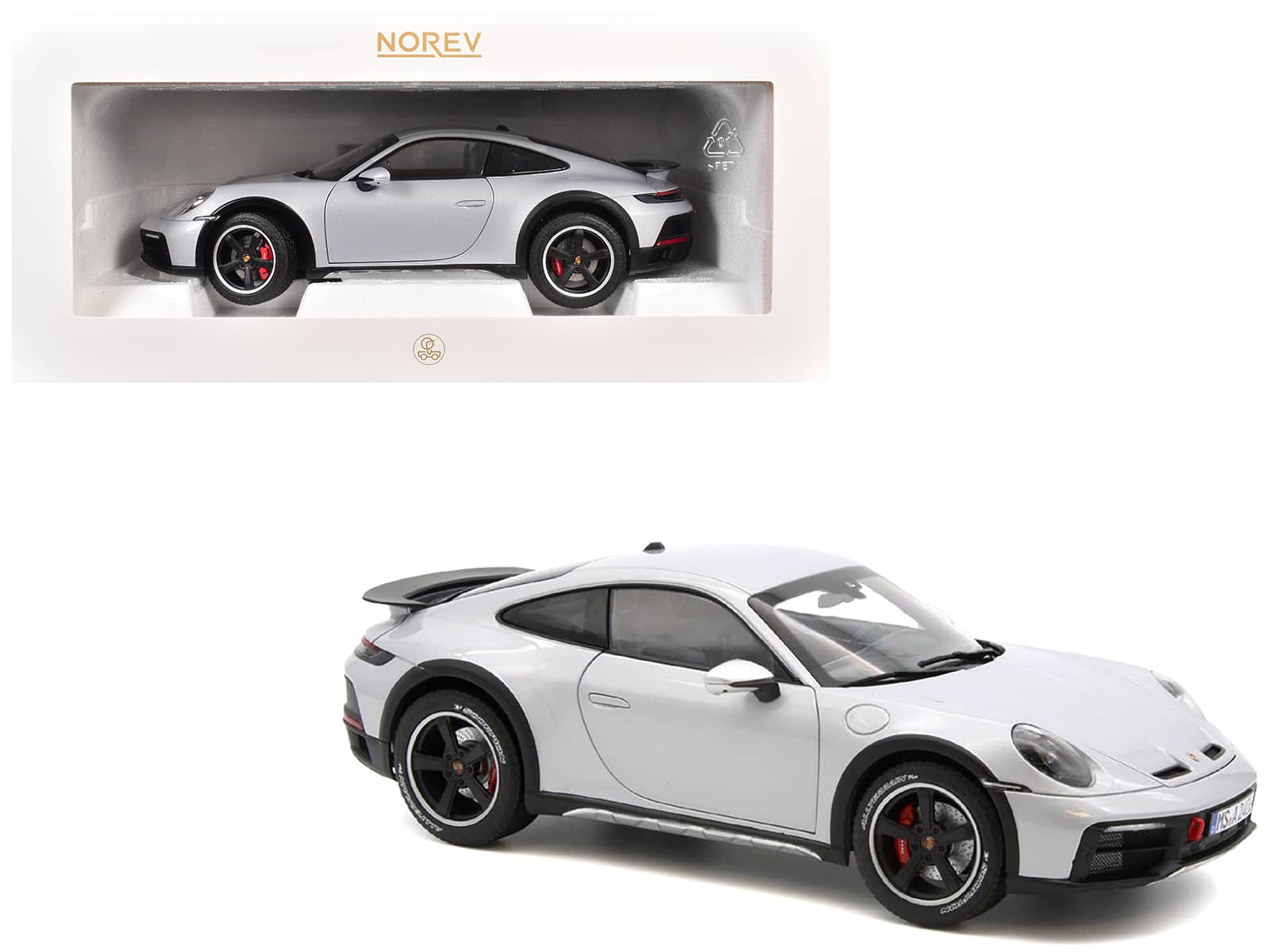 2023 Porsche 911 Dakar Ice Gray Metallic 1/18 Diecast Model Car by Norev price history on PriceWatchPro