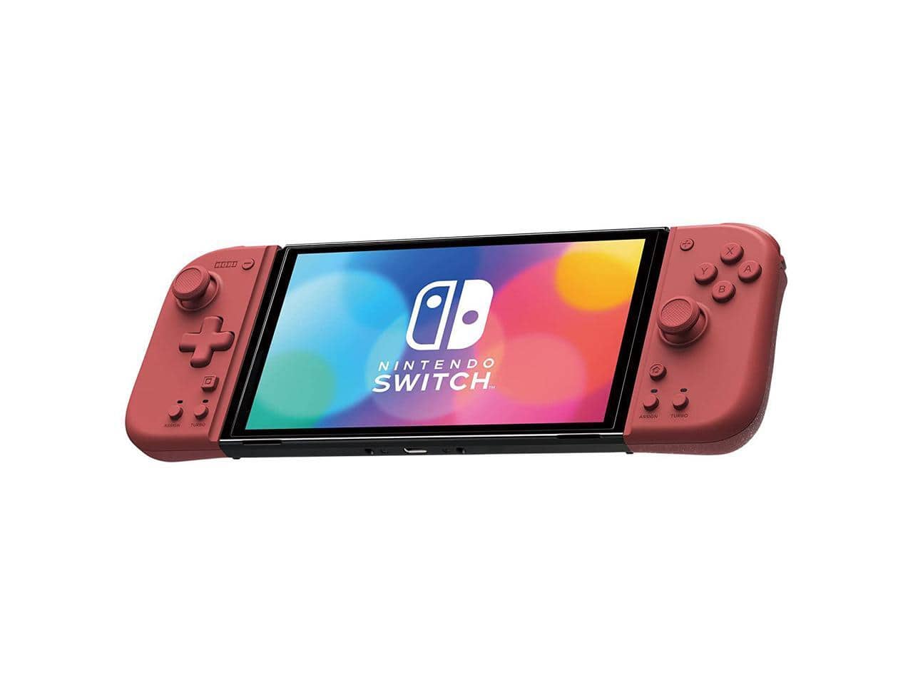 Hori - Nintendo Switch Split Pad Compact Controller for Handheld Mode - Apricot Red - Multicolor