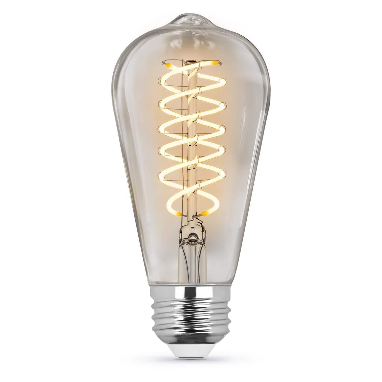FEIT ELECTRIC - Feit ST19 E26 (Medium) Filament LED Bulb Soft White 60 Watt Equivalence 1 pk