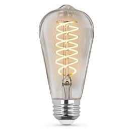 FEIT ELECTRIC - Feit ST19 E26 (Medium) Filament LED Bulb Soft White 60 Watt Equivalence 1 pk