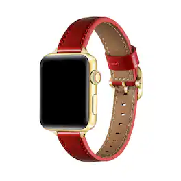 Posh Tech - Carmen Patent Leather Band for Apple Watch - Crimson