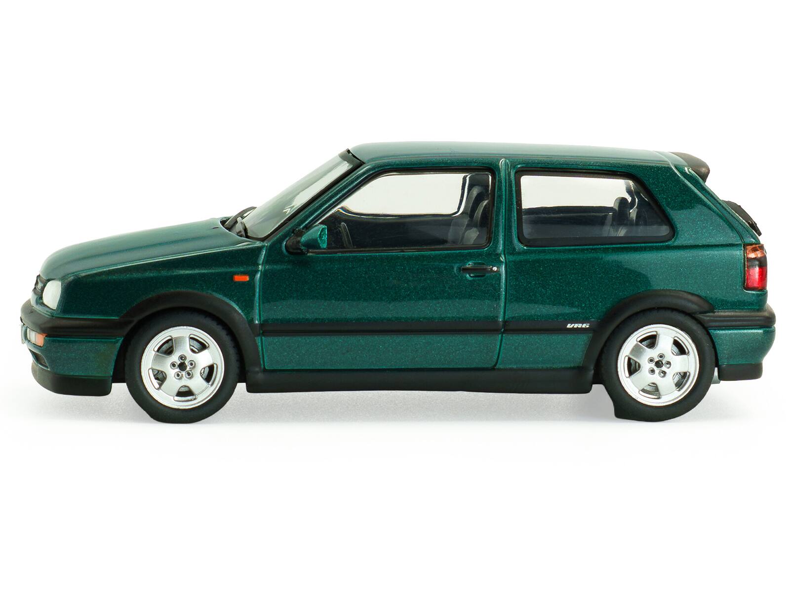 Alt View 1. Solido - 1994 Volkswagen Golf MKIII VR6 Dragon Green Pearl 1/43 Diecast Model Car by Solido.