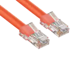 Cable Leader - Cat 6 Ethernet Cable, Non-Booted 24 AWG RJ45 Patch, Gigabit for Patch Panel, Switch, Server Rack, Router - Orange
