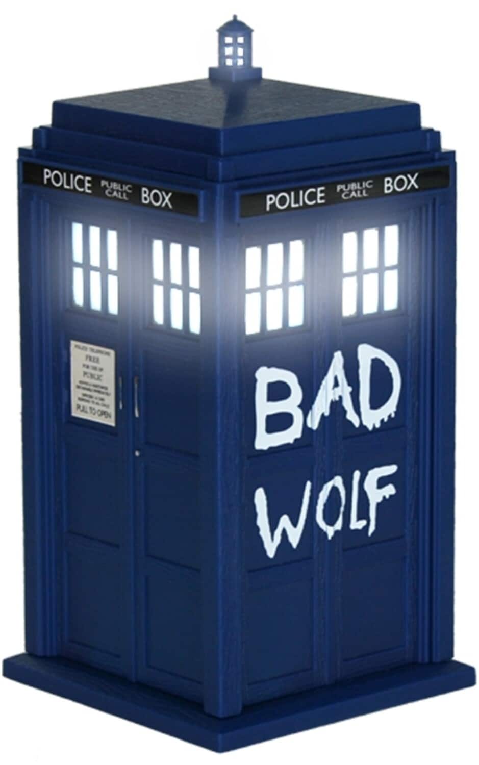 PopMarket - Fametek MTWOLF - Doctor Who - Bad Wolf Tardis Bluetooth Speaker with LED & Sound Effects - SPEAKERS - Multicolor