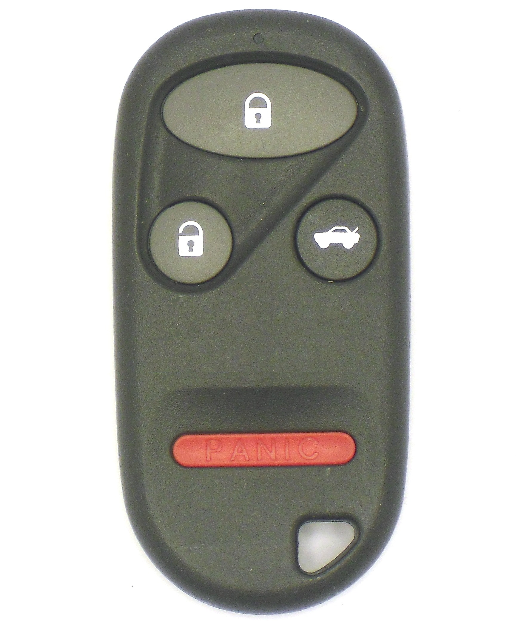 Front. Car Keys Express - Honda Keyless Entry Remote - 4 Buttons (Lock, Unlock, Trunk, and Panic) - Black.