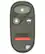 Front. Car Keys Express - Honda Keyless Entry Remote - 4 Buttons (Lock, Unlock, Trunk, and Panic) - Black.