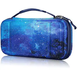 Fintie - Shockproof Carrying Case for Nintendo Switch Lite 2019, Hard Shell Protective Cover, Portable Travel Storage Bag - Starry Sky