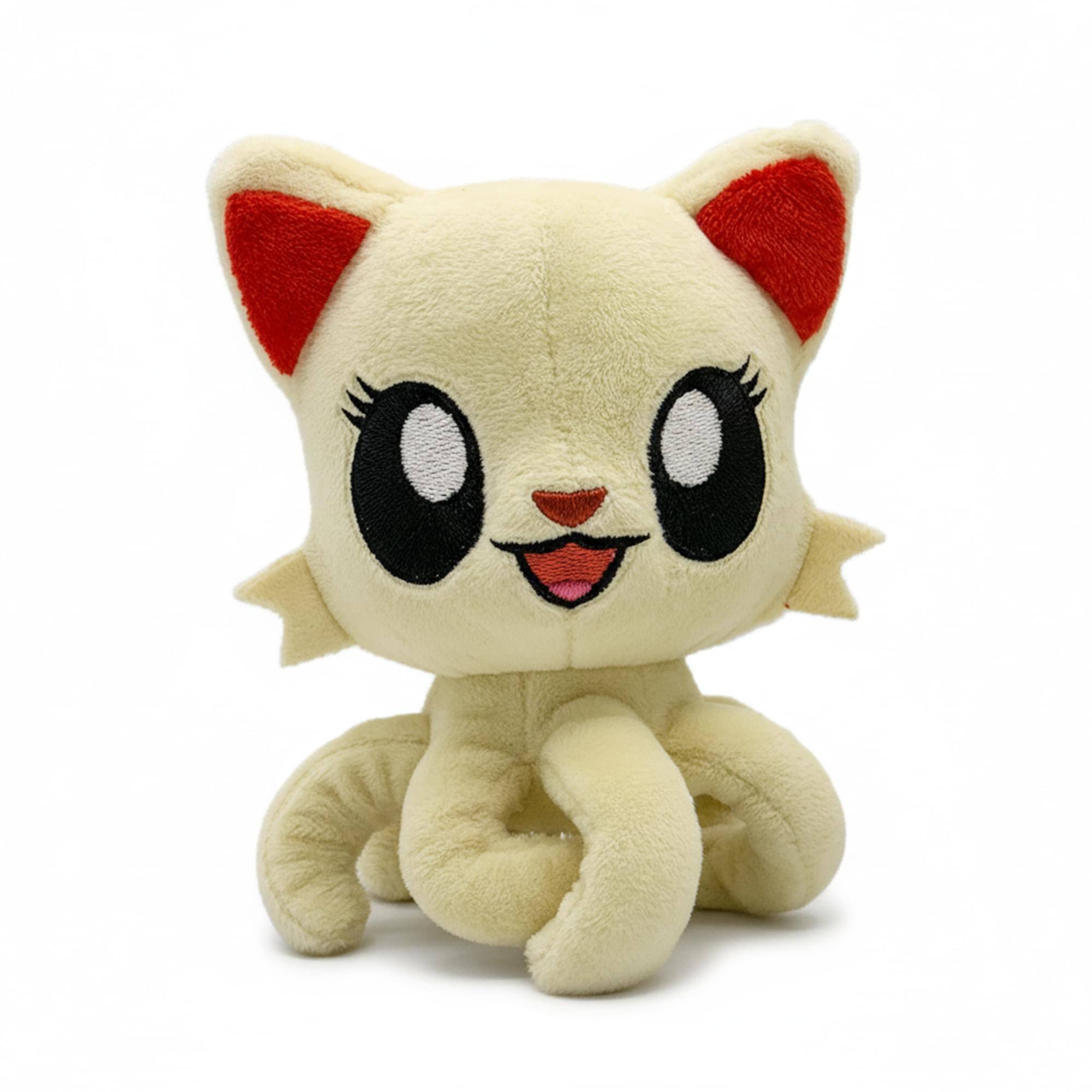 Alt View 1. Tentacle Kitty - Tentacle Kitty Campaign Critters Bright Eyes Little One Plush - White.