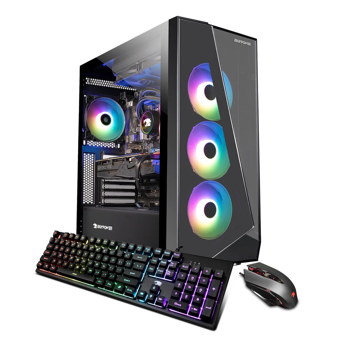 Front. iBUYPOWER - SlateMono Gaming Desktop - AMD Ryzen 9 7900X - 32GB Memory - NVIDIA GeForce RTX 4080 16GB - 2TB HDD + 1TB NVMe SSD - Black.