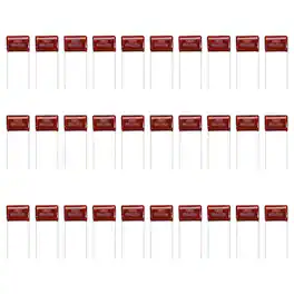 Unique Bargains - 30pcs 0.68uF 250V CBB21/22 Metallized Polypropylene Film Capacitor for Electronics and Lamps - Red